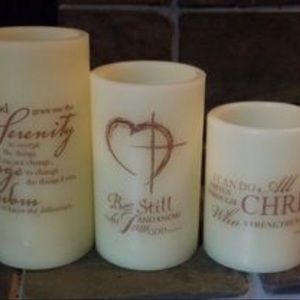 Christian Scripture Candles(electric)